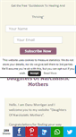 Mobile Screenshot of daughtersofnarcissisticmothers.com