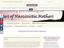 Tablet Screenshot of daughtersofnarcissisticmothers.com